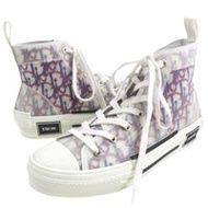 Unused DIOR Homme B23 Oblige high-top sneakers, white and navy red , RED 40, with box and dust bag, 