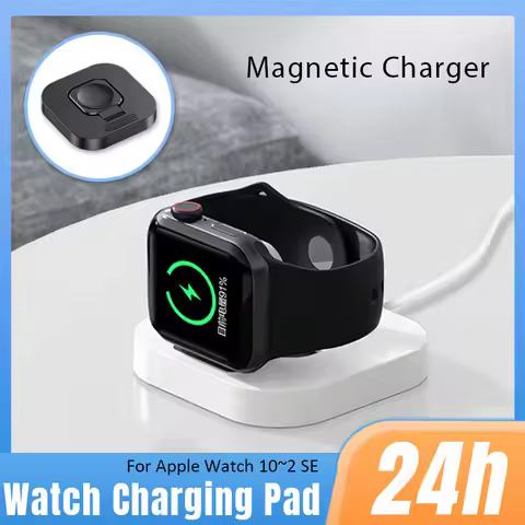 Foldable Magnetic Smart Watch Wireless Charger Stand For Apple Watch 10 9 8 7 6 5 4 3 2 SE Ultra iWa