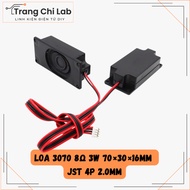 Laptop Dual Speaker Assembly 3070 8Ω 3W 70×30×16mm JST 4P 2.0 Replacement and Repair Laptop Amplifie