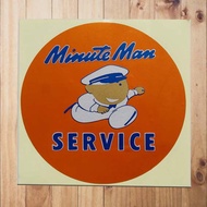 Mintute Man Service Sticker