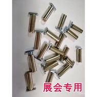 Skru T-bolt pameran, skru berbentuk T aluminium rata, skru T-bolt prisma oktagon tetap, aksesori skr