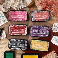 Star printing oil-based ink retro 16-color ink pad 星辰印彩油性油墨复古16色印台彩色印泥印章办公节庆专用手帐印油yt11.4