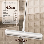 Rubber Squeegee Broom Long Handle Window Squeegee Silicone Broom Sweeper Bathroom Cleaning Tool