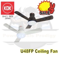 KDK U48FP 48 INCH LED DC MOTOR CEILING FAN/3 BRIGHTNESS LED LIGHT/FREE DISPOSAL+DELIVERY+REPLACEMENT ON CONCRETE CEILING