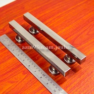 Handle pintu kupu tarung minimalis door pull stainless 2 X 2 X 25 cm kotak box dof kombinasi