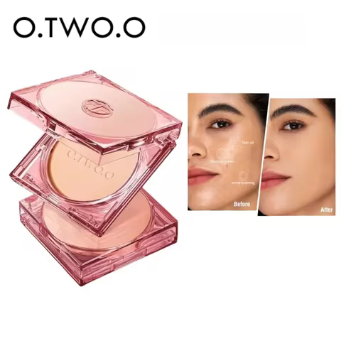 O.TWO.O Face Powder Oil-control 24 Hours Long Lasting Waterproof Matte Face Makeup Cosmetic Setting 