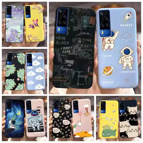 For Vivo Y31 Case Vivo Y51 December 2020 V2030 Cute Candy Painted Cover Soft Silicone Phone Case For