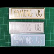 Cutting sticker bicycle frame AMONG US accessories