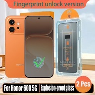 1- 2 Pcs Simple Paste Anti-spy Tempered Glass Privacy Screen Protector For Honor 600 Pro 5G Protecti