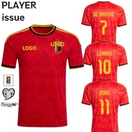 Belgium 2026 Player Issue Men's Home Short Sleeves Football Jersey T-shirt with #7 DE BRUYNE S-2XL