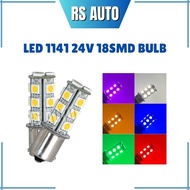 LED SMD 1141 24V 1156 18SMD Bulb White Yellow for Lorry Truck Signal Tail Light Mentol Lampu Kecil belakang Lor