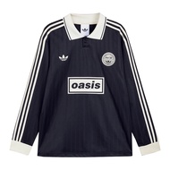 Adidas x Oasis Tour Jacquard Long Sleeve Jersey Black