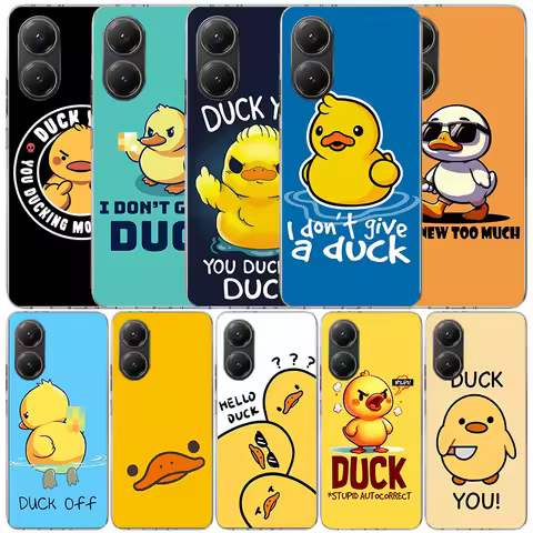 Funny Cute Yellow Duck You Soft Cover for Xiaomi Poco M8 M7 X7 X6 X5 Pro F7 Phone Case Redmi 15 15C