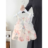 Girls Super Nice Dress 1st Year Old Baby Dress Baby Girl Sling Dress 2 Children Dopamine Small Dress