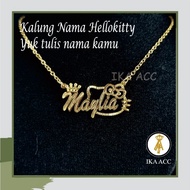 Hello kitty Engraved Name Necklace