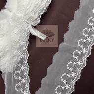 LUCKY Lace-2-Inch Embroidered