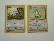1999 Pokemon 美版 Rattata & Raticate
