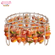 ELO11 Vertical Grill Rack, Stainless Steel String Grill Skewer Holder, Easy to Use Detachable Vertic