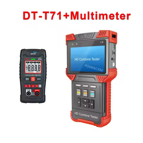 4.0 inch IP Camera Tester DT-T71 CCTV Tester,4K H.264/H.265,AHD/TVI/CVI/CVBS ,12V/1A Power Output,TD