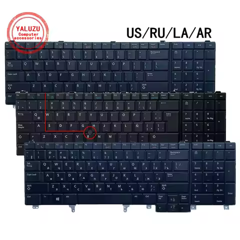 US/RU/LA/AR Laptop Keyboard For Dell Latitude E6520 E5520 E5530 E6530 M4700 M6700 M4600 M6600 M4800 