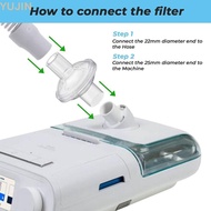 YUJIN 2pcs CPAP Filter, 22mm Disposable CPAP Tube, Universal In-line CPAP Machine for Resmed