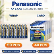 [ PANASONIC ] EVOLTA AA / AAA 1.5V Alkaline Battery | 50pcs Wrap / 40pcs Card | Long Lasting