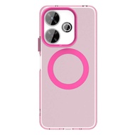 Jingsanc Phone Case For Redmi 13x 13 Wireless Charging Phone Casing edge Shockproof Candy Color Colo