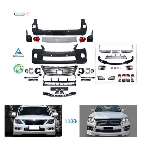 ZAIQU Factory LX570 Exterior Bumper Lips Upgrade Body Kit for 2008-2015 lexus 570 Tuning Parts Lx570