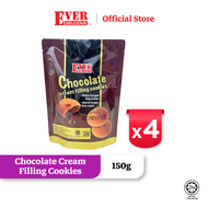 Ever Delicious Chocolate Cream Filling Cookies - 150g [BUNDLE OF 4]  [HALAL CERTIFIED]