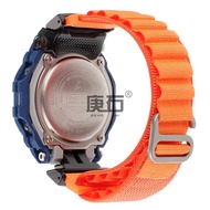Alpine loop band Nylon Watch Band Strap For Casio GBD-200 GBD 200