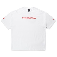 New Era เสื้อยืดแขนสั้นรุ่น Detroit Red Wings Nhl Team Logo White Oversized Short Sleeve T-Shirt