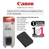100% Original Canon LP-E12 battery pack LPE12 (M100, M200, M50, M, M2, M10, EOS 100D)