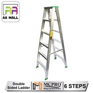 MCPRO Aluminium Double Sided Ladder 6 Steps Tangga