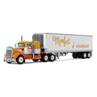 DCP 1: 64 Kenworth Kenworth W900A Container Truck Alloy Truck Model Monfort with Certificate Birthda