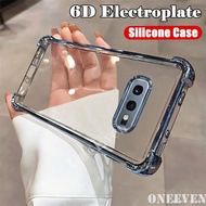 For Samsung Galaxy S10e 5.8 inch SM-G970F G970U G970N G970W G970X Soft Silicone Edge Plating Jelly C