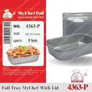 Foil Tray Mychef 4363-P 5Set With Lid