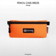 case pensil tempat tulis alat tulis kantor atk tepak pensil sekolah - orange