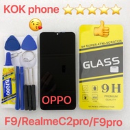 ชุดหน้าจอ Oppo F9/Realme C2pro/F9 pro งานมีประกัน แถมฟิล์มพร้อมชุดไขควง