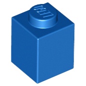 Lego 3005 part Brick 1x1 blue