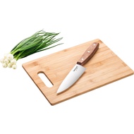 Bamboo Cutting Board With Chef's Knife