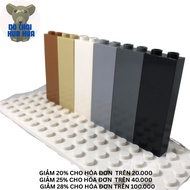 Combo of 3 High 2x1 Brick Assembling Toys = 6 Pieces/Moc Accessories 2x1x18