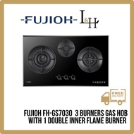 [INSTALLATION] FUJIOH FH-GS7030 SVGL (Black Glass) 3 Burners Gas Hob With 1 Double Inner Flame Burner