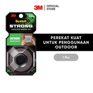 3m Scotch Double Sided Tape, Holds up to 3.3kg 411-S19 19mm x 1.5m, For outdoor use