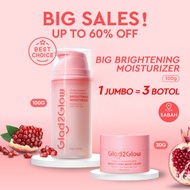 Glad2Glow Niacinamide Brightening Moisturizer Big Size100g Whitening Glowing Day Face Cream Skincare