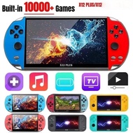 X12 Plus/X7 PLUS Handheld Game Console 5.1/7.1 Inch HD Screen Built-in10000+ Games Portable Audio Vi