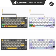 ATTACK SHARK x AJAZZ AK820 Pro Tri-mode Gasket Mechanical Keyboard 75% Gasket-mounted Bluetooth 5.1/