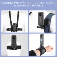 Accessories Kit for Insta360 X4 Air/X6/X5/X4/X3/One X2/X/R/RS Quick Release Head Strap+Backpack Clip