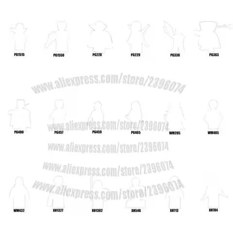 Action Figures Building Blocks PG465 PG1515 PG1550 WM205 WM405 Series-050 Best Gift for Boys Girls B