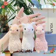 YolandaGoods Alpaca Plush Keychain - Cartoon Kawaii Bag Charm