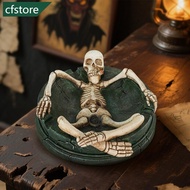 CFSTORE Creative Resin Skull Holder Storage Tray Desktop Decoration Ornament Festival Gift Halloween